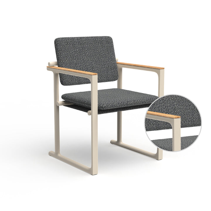 Tulum Dining Chair Outdoor Vondom Savane Tornado Crema
