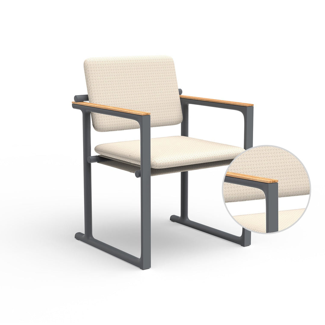 Tulum Dining Chair Outdoor Vondom Varm Crema Traffic Gray