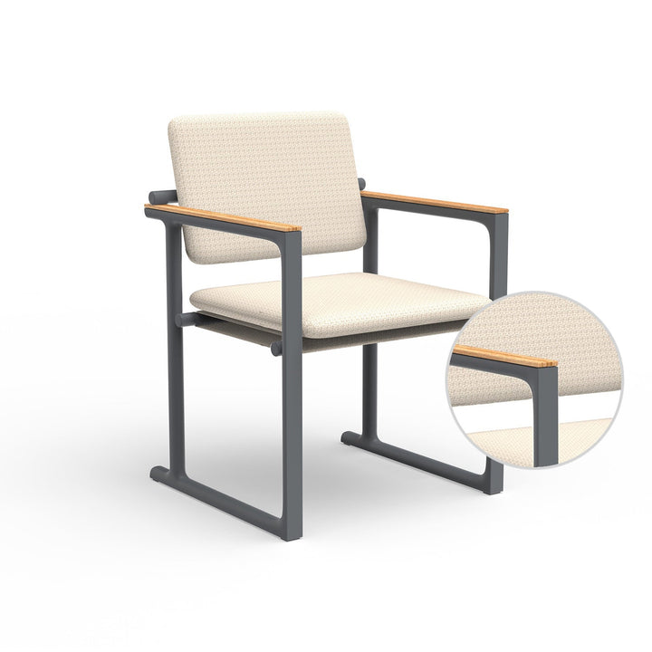 Tulum Dining Chair Outdoor Vondom Varm Crema Traffic Gray