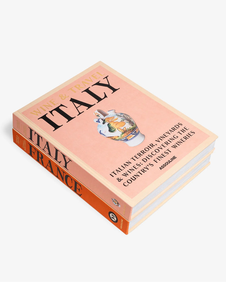 Wine and Travel France and Italy Gift Set Print Books Assouline   