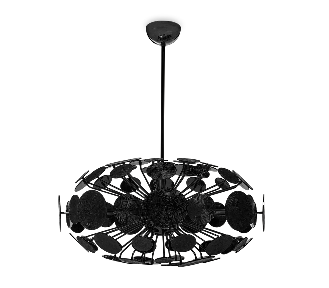 newton eliptic suspension lamp Lighting Boca Do Lobo Black