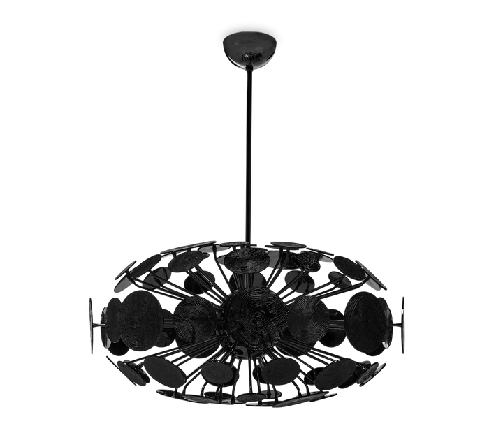 newton eliptic suspension lamp Lighting Boca Do Lobo Black