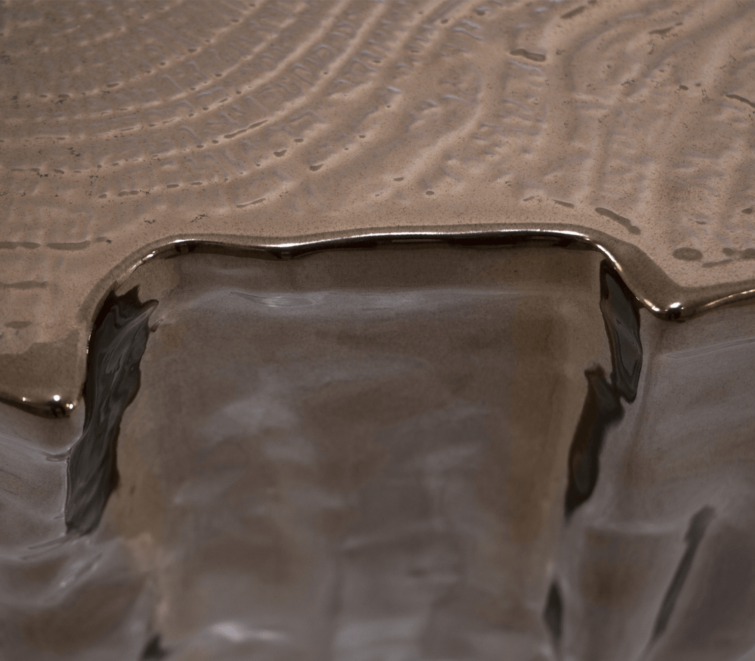 Eden Ceramic Silver Side Table  Boca Do Lobo   