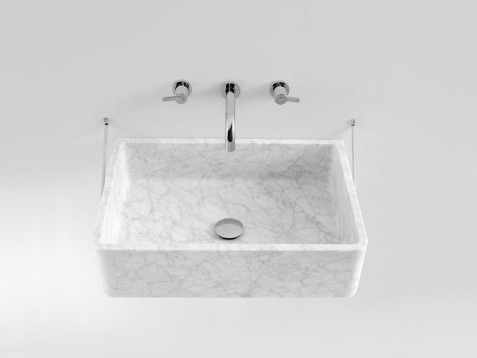 Agape Carrara Wall-Hung Rectangular Sink Agape