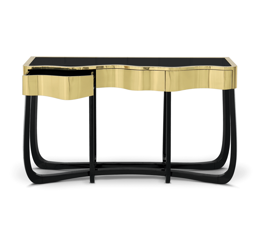 sinuous gold console Consoles Boca Do Lobo