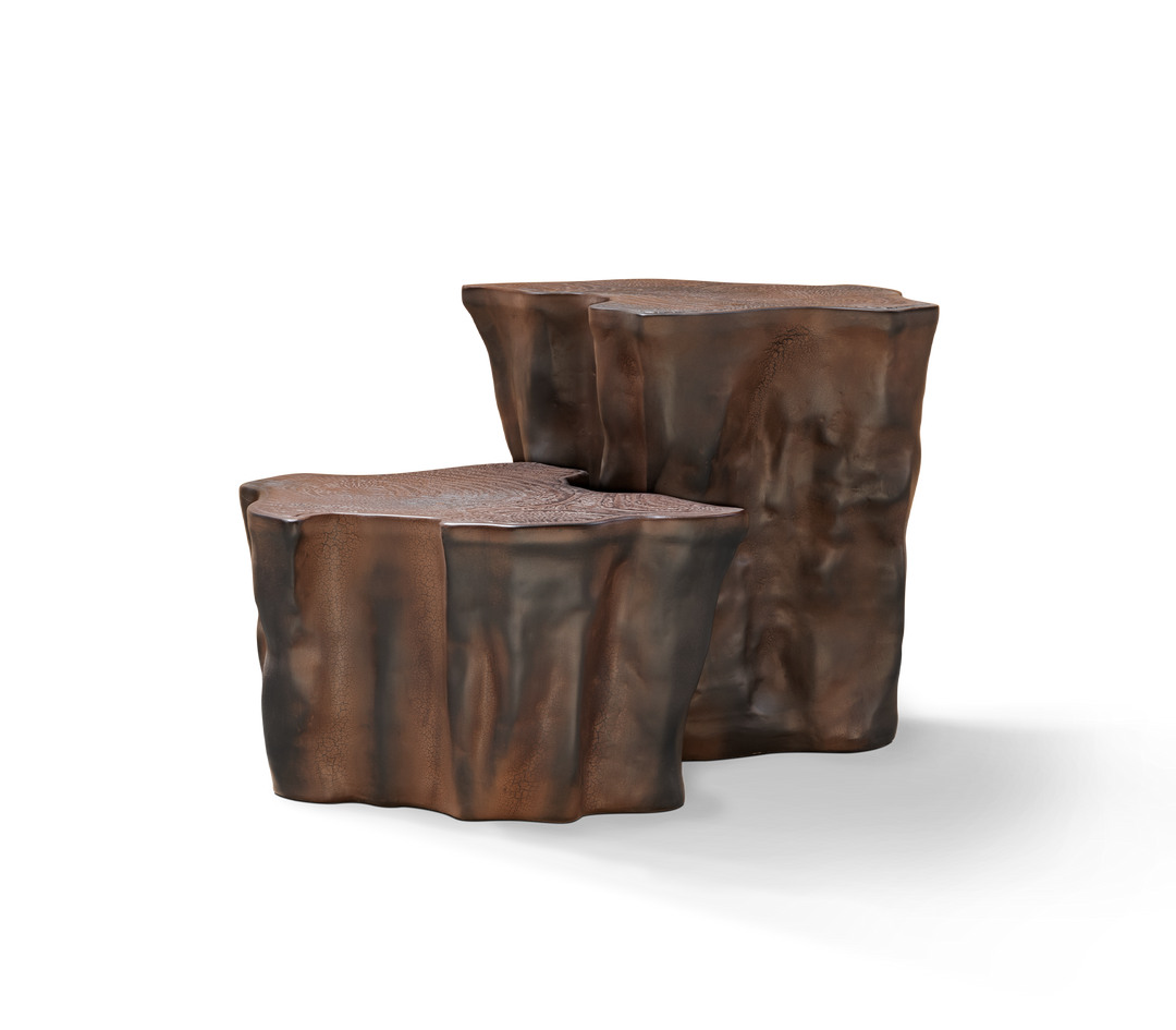 Eden Ceramic Silver Side Table  Boca Do Lobo   