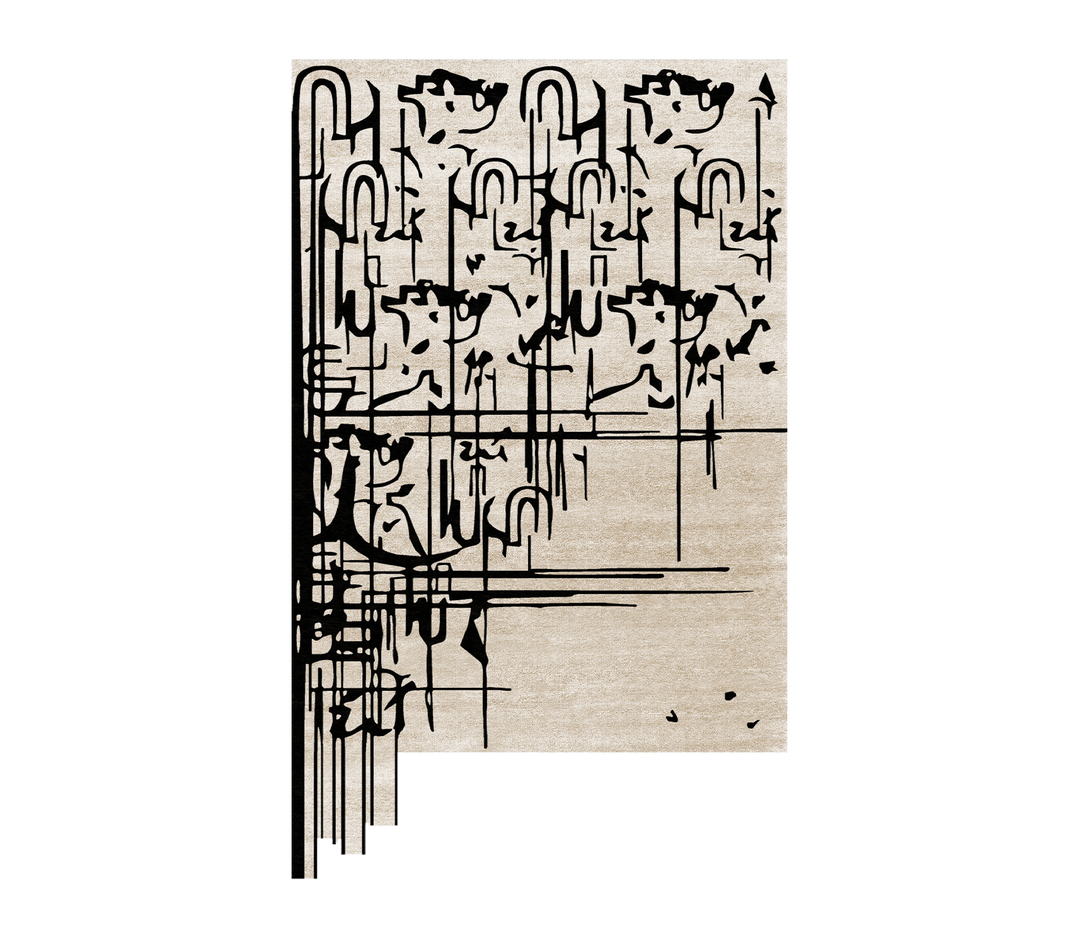 Black Ink Rug  RUG'SOCIETY   