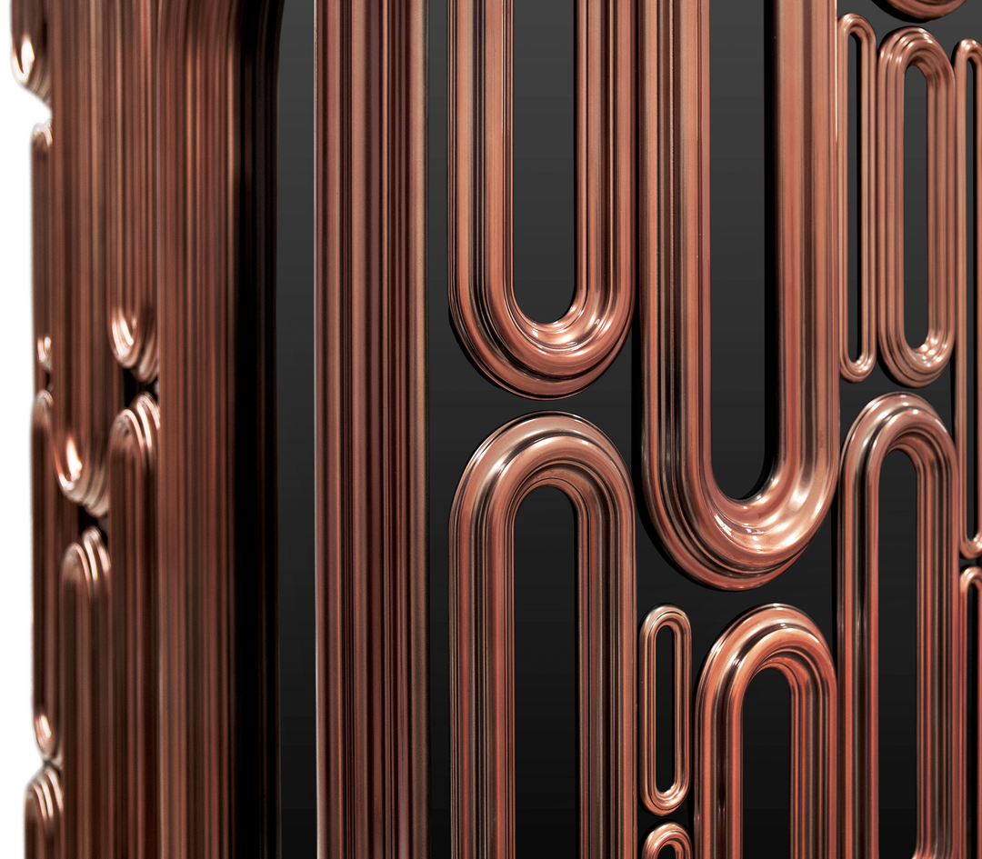 oblong gold cabinet - Image 32