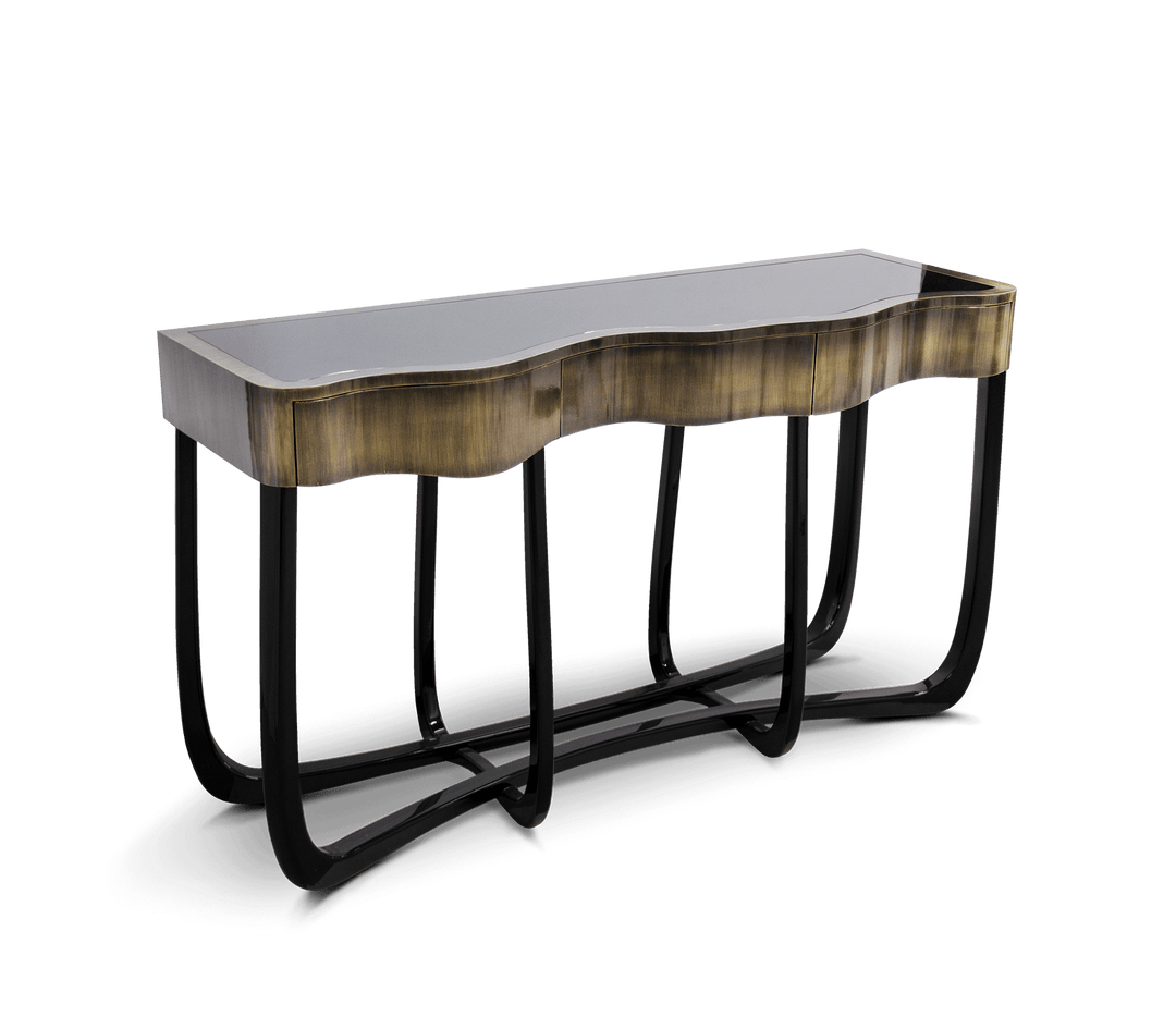 sinuous gold console Consoles Boca Do Lobo