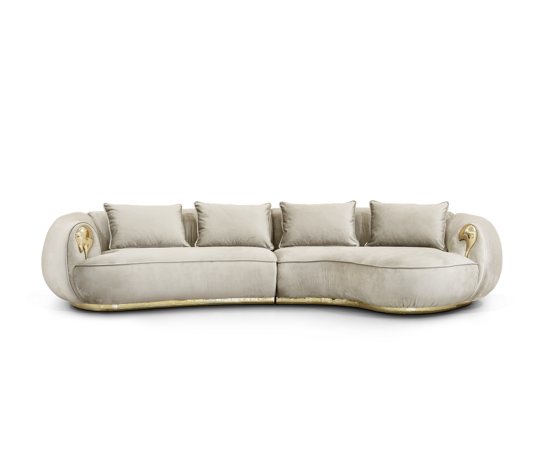 soleil curved sofa Sofas Boca Do Lobo Cream