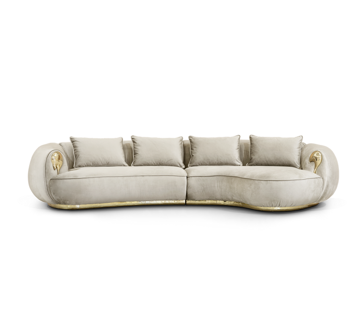 soleil curved sofa Sofas Boca Do Lobo Cream