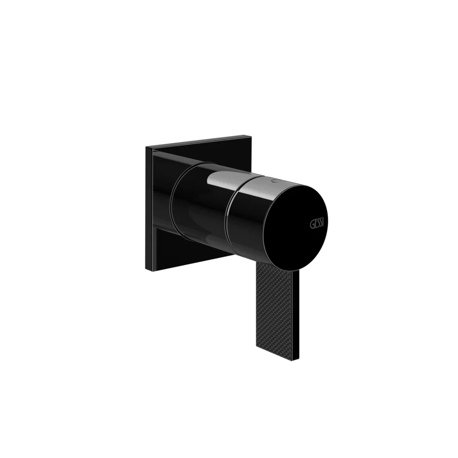 Gessi Inverso Diamantato Wall-Mounted Shower Mixer - 73619 Bathroom Accessories GESSI Black Metal PVD