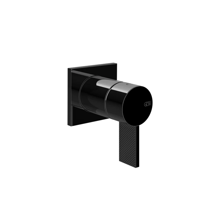 Gessi Inverso Diamantato Wall-Mounted Shower Mixer - 73619 Bathroom Accessories GESSI Black Metal PVD