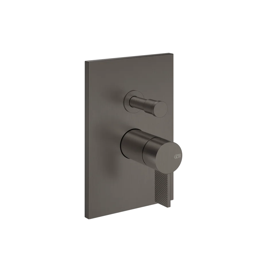 Gessi Inverso Diamantato Wall-Mounted Two-Ways Mixer - 73679 Bathroom Accessories GESSI Black Metal Br. PVD