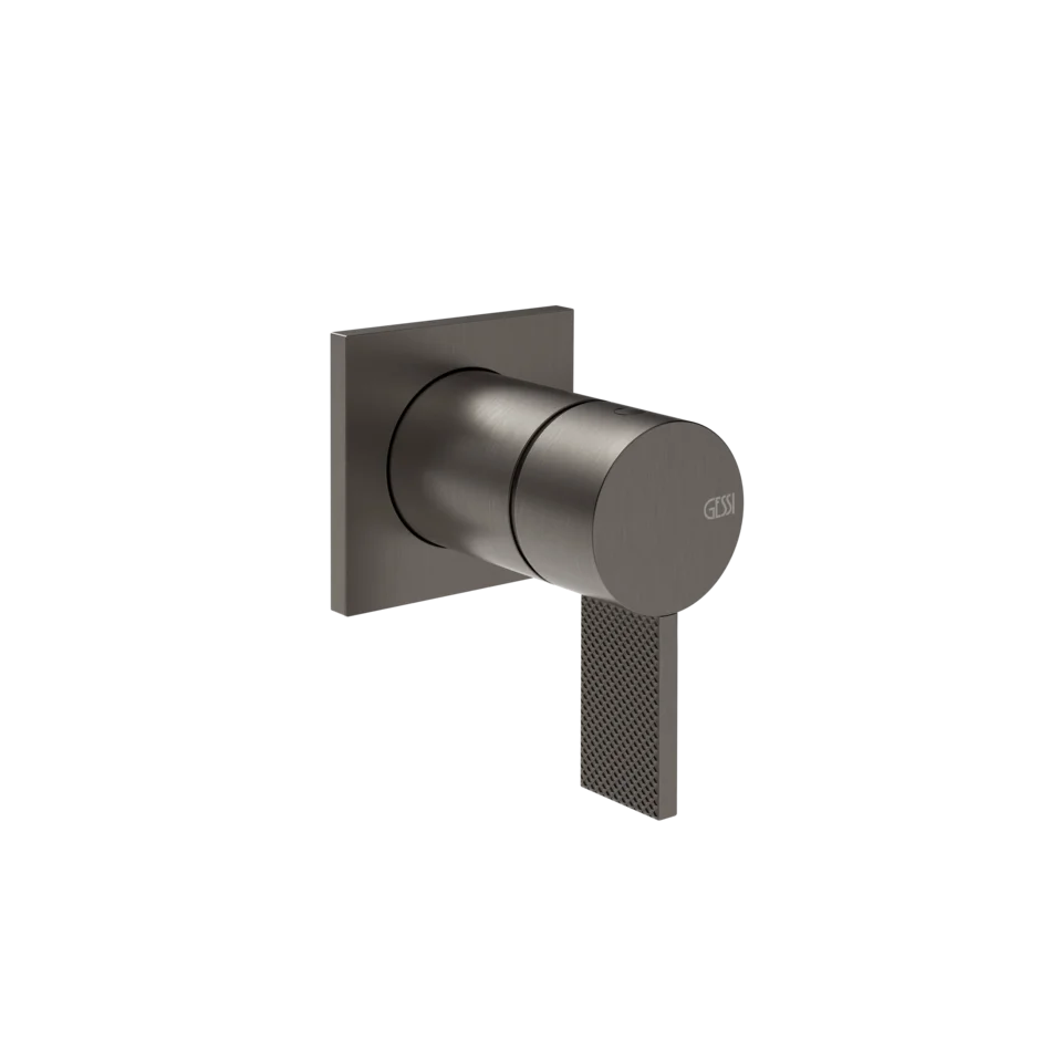 Gessi Inverso Diamantato Wall-Mounted Shower Mixer - 73619 Bathroom Accessories GESSI Black Metal Br. PVD