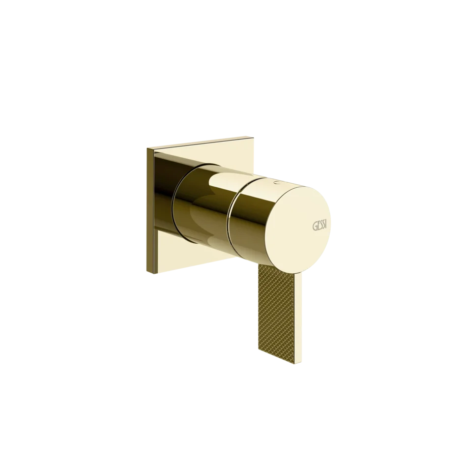 Gessi Inverso Diamantato Wall-Mounted Shower Mixer - 73619 Bathroom Accessories GESSI Brass PVD