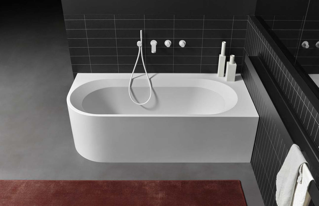 OASI Rectangular Bathtub with one Rounded Edge Sinks Antonio Lupi