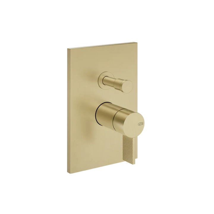 Gessi Inverso Diamantato Wall-Mounted Two-Ways Mixer - 73679 Bathroom Accessories GESSI Brass Brushed PVD