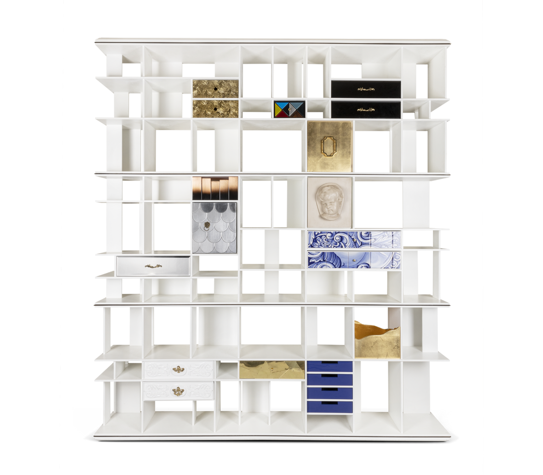 Coleccionista Bookcase  Boca Do Lobo White lacquered  