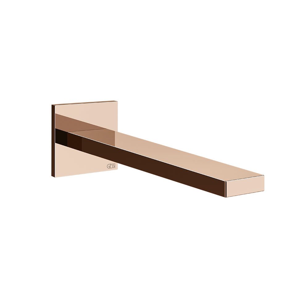 Gessi Inverso Rigato Spout- 73102 Bathroom Accessories GESSI Copper PVD