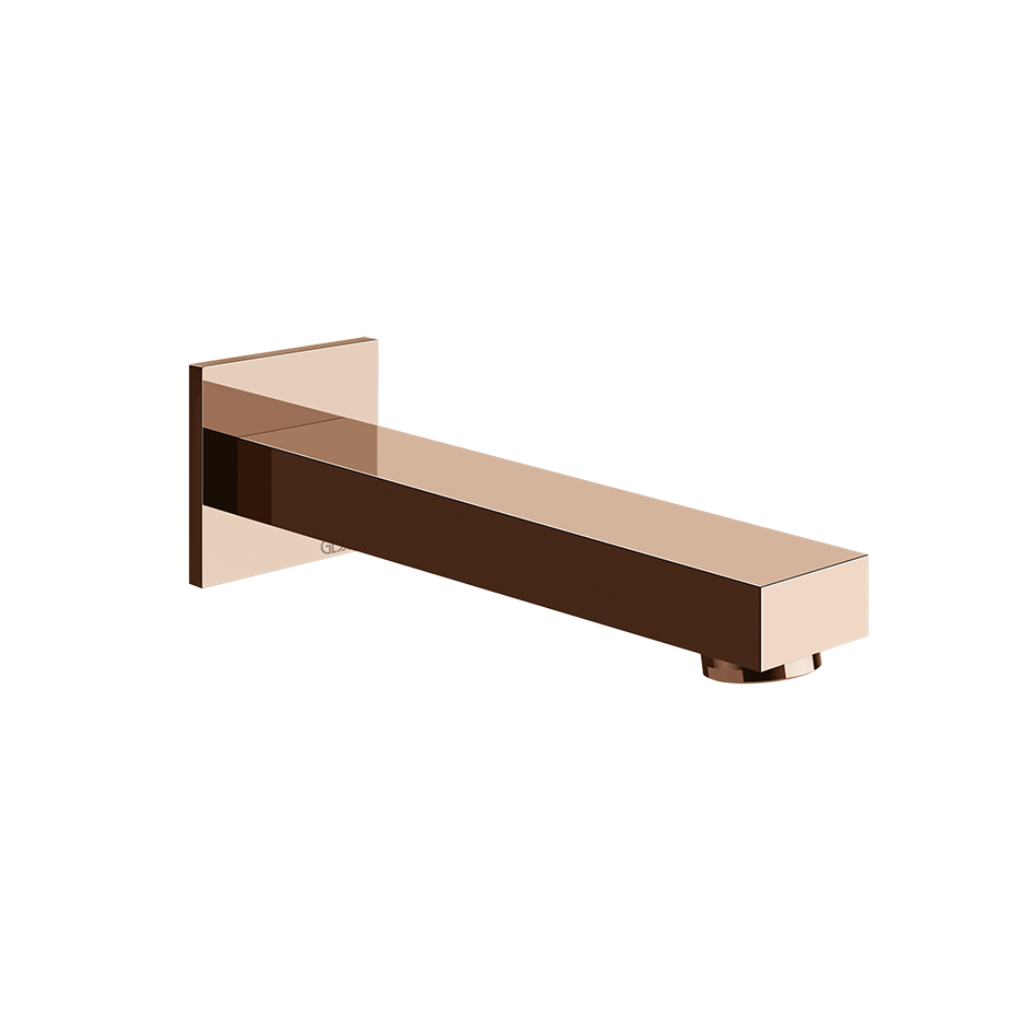 Gessi Inverso Rigato Bath Spout - 73103 Bathroom Accessories GESSI Copper PVD