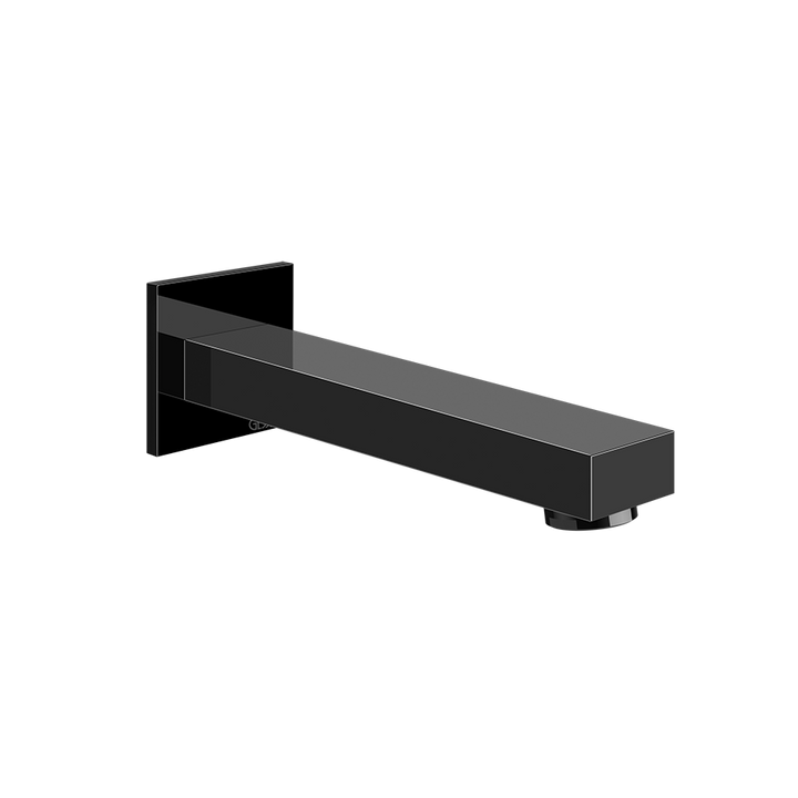 Gessi Inverso Rigato Bath Spout - 73103 Bathroom Accessories GESSI Black Metal PVD