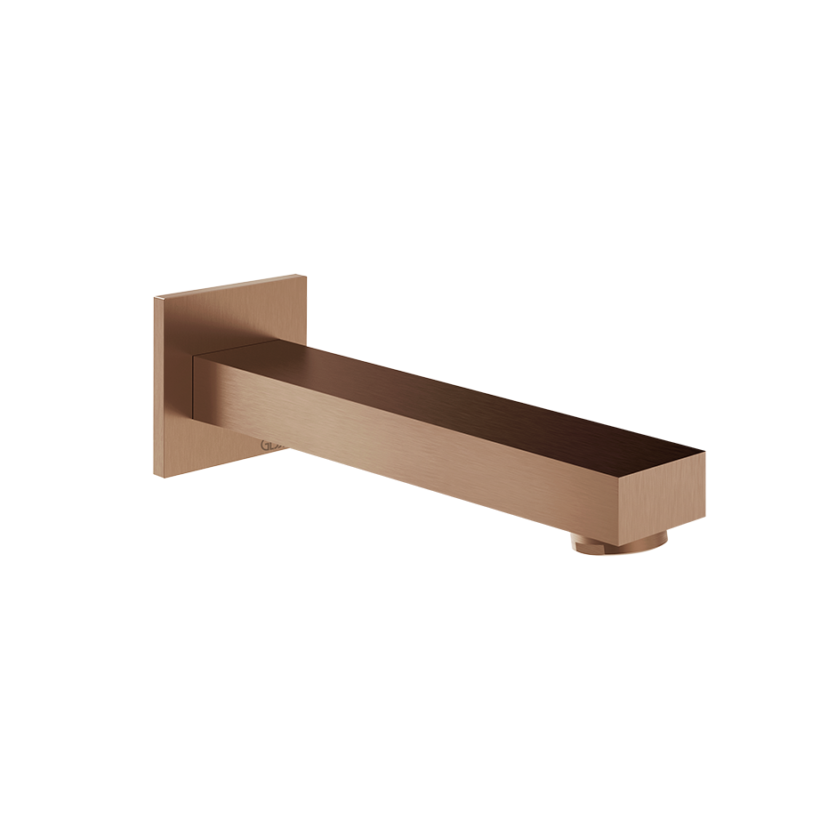 Gessi Inverso Rigato Bath Spout - 73103 Bathroom Accessories GESSI Copper Brushed PVD