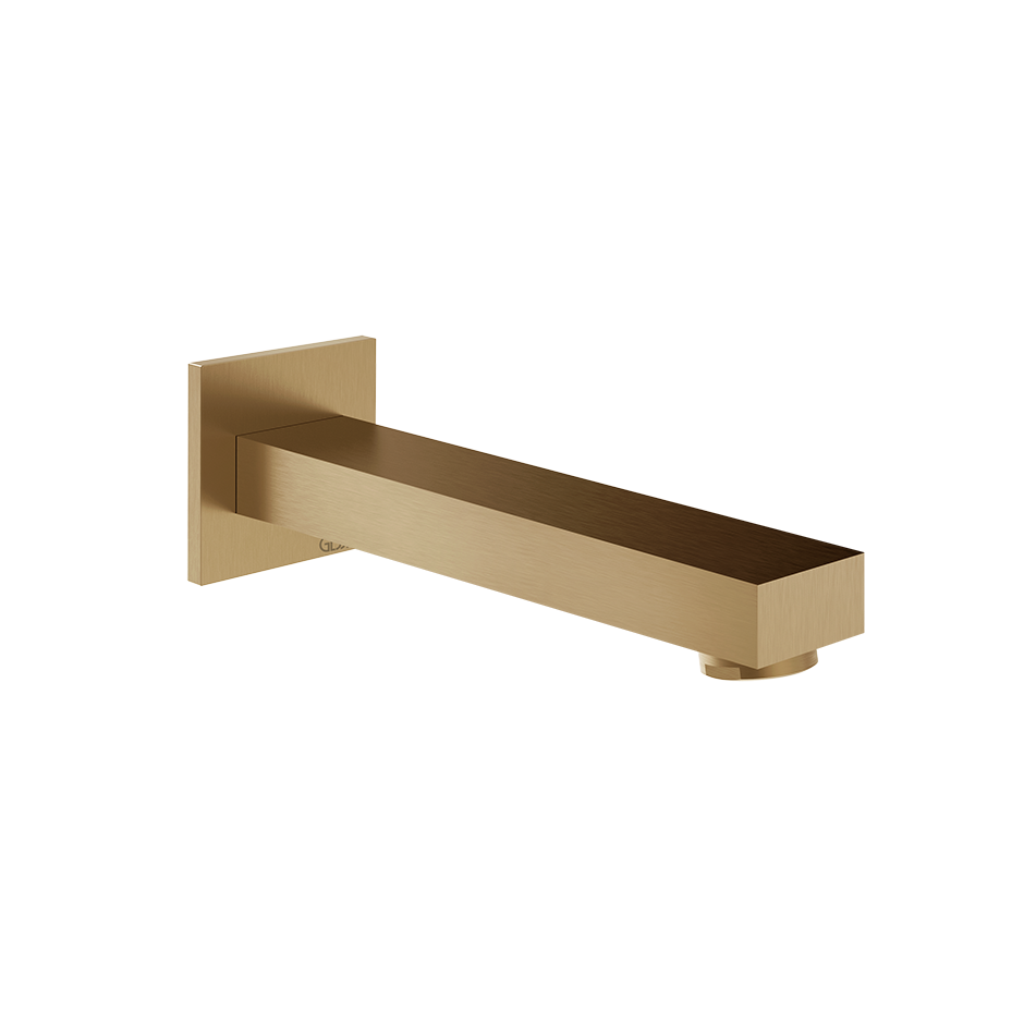 Gessi Inverso Rigato Bath Spout - 73103 Bathroom Accessories GESSI Warm Bronze Br. PVD