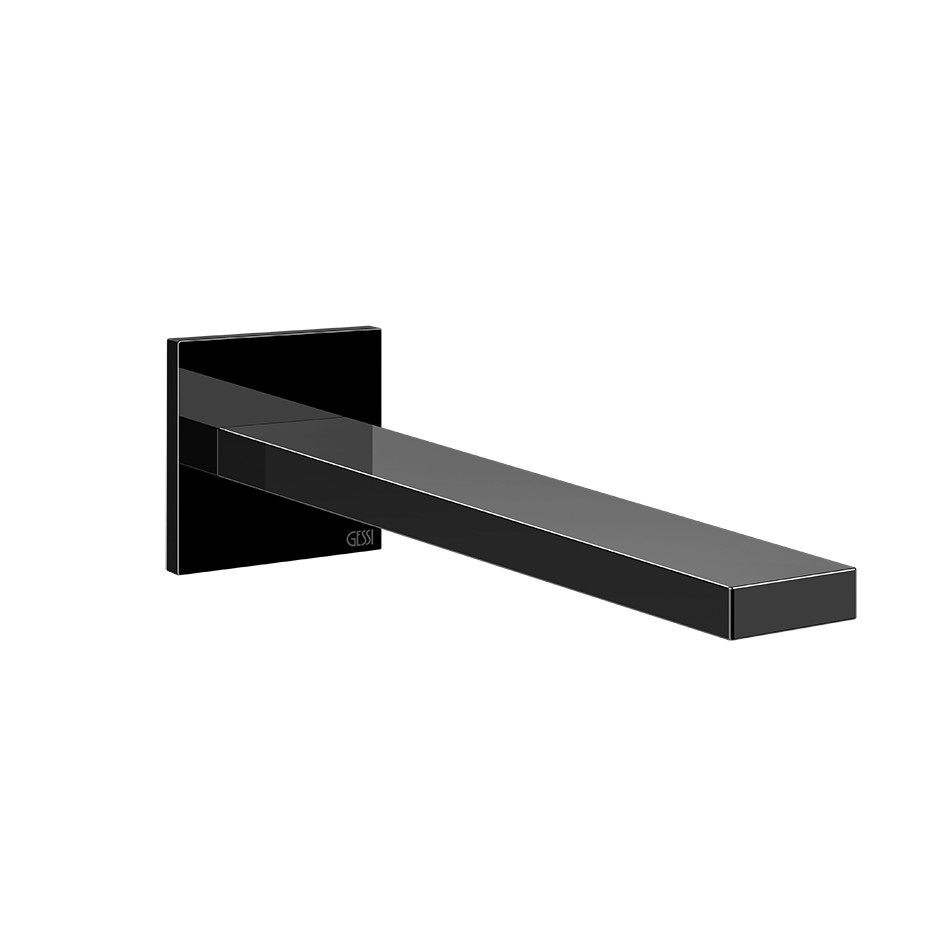 Gessi Inverso Rigato Spout- 73104 Bathroom Accessories GESSI Black Metal PVD