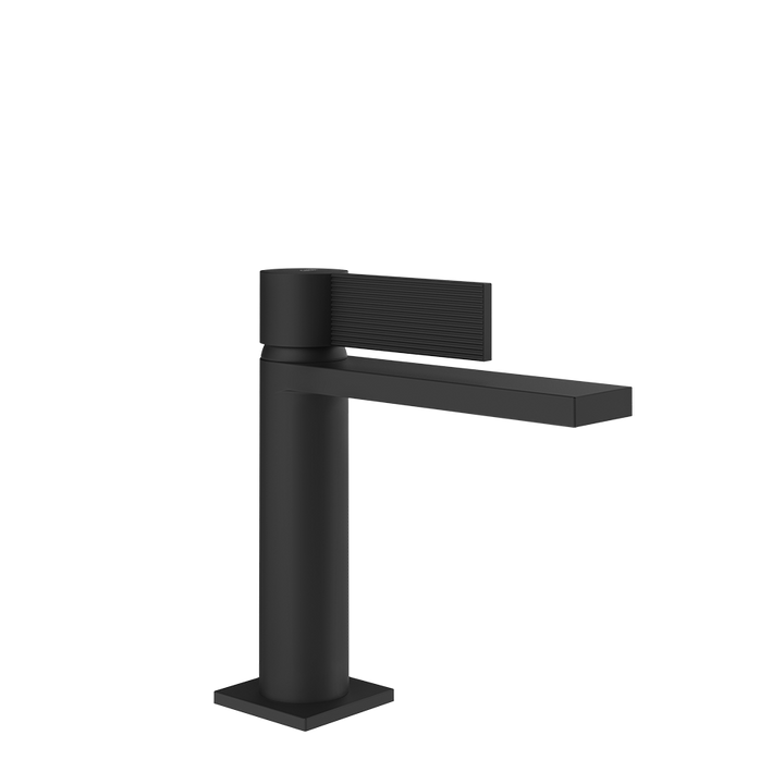 Gessi Inverso Rigato Basin Mixer - 73502 Bathroom Accessories GESSI Matte Black