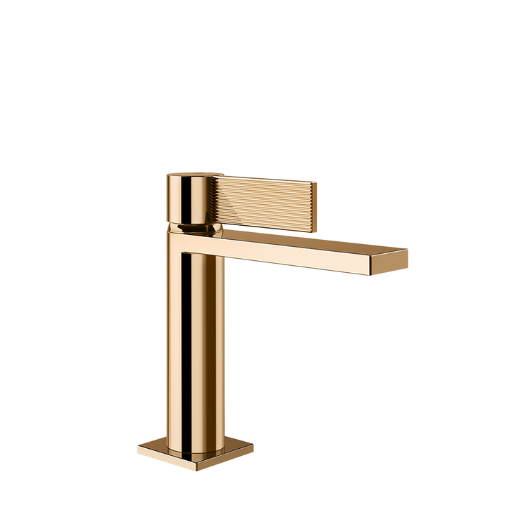 Gessi Inverso Rigato Basin Mixer - 73502 Bathroom Accessories GESSI Warm Bronze PVD