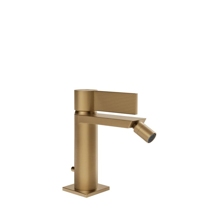 Gessi Inverso Rigato Bidet Mixer- 73507 Bathroom Accessories GESSI Warm Bronze Br. PVD
