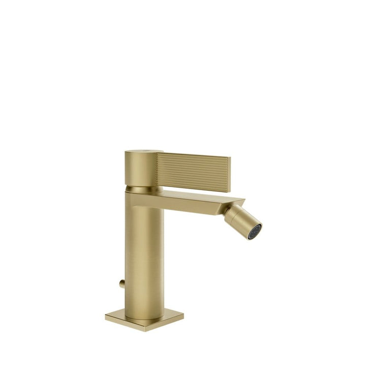 Gessi Inverso Rigato Bidet Mixer- 73507 Bathroom Accessories GESSI Brass Brushed PVD