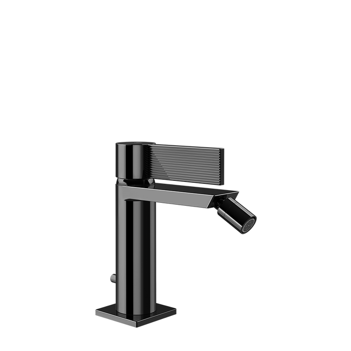 Gessi Inverso Rigato Bidet Mixer- 73507 Bathroom Accessories GESSI Black Metal PVD