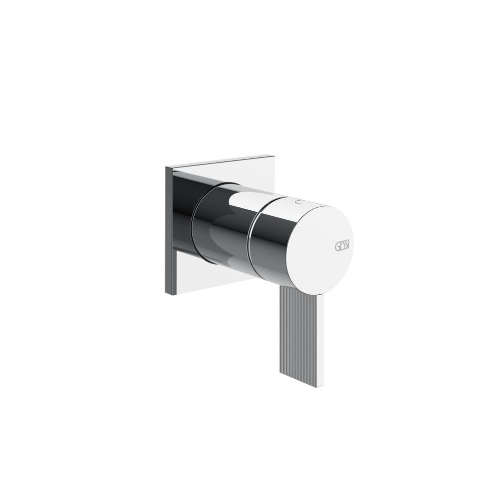 Gessi Inverso Rigato Wall-Mounted Shower Mixer - 73519 Bathroom Accessories GESSI Chrome