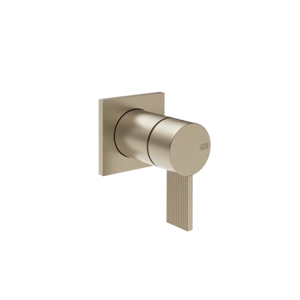 Gessi Inverso Rigato Wall-Mounted Shower Mixer - 73519 Bathroom Accessories GESSI Finox Brushed Nickel