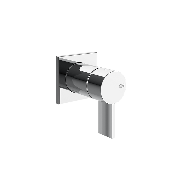 Gessi Inverso Rigato Wall-Mounted Shower Mixer - 73519 Bathroom Accessories GESSI Chrome