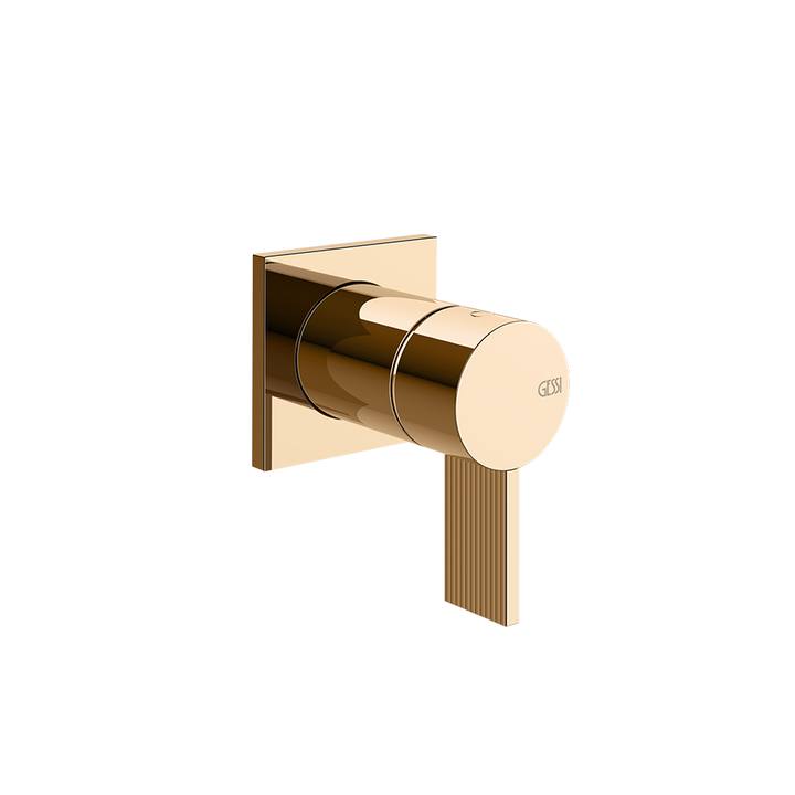 Gessi Inverso Rigato Wall-Mounted Shower Mixer - 73519 Bathroom Accessories GESSI Warm Bronze PVD