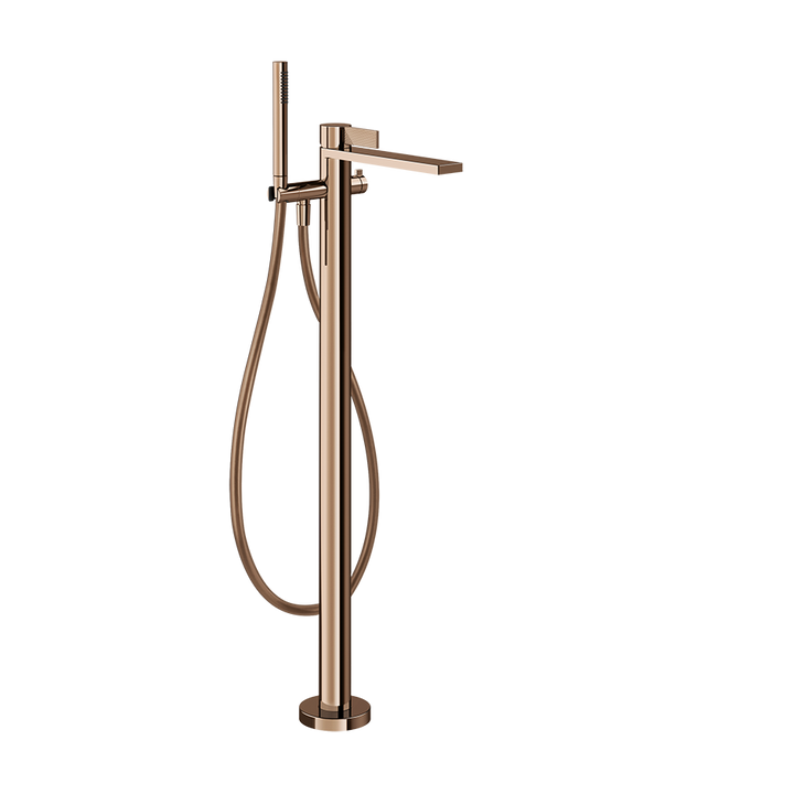 Gessi Inverso Rigato Freestanding Mixer- 73528 Bathroom Accessories GESSI Copper PVD