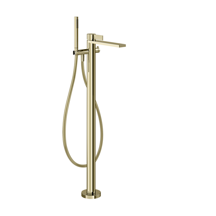 Gessi Inverso Rigato Freestanding Mixer- 73528 Bathroom Accessories GESSI Brass PVD