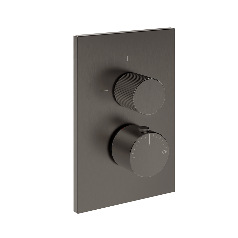 Gessi Inverso Rigato Thermostatic Mixer - 73533 Bathroom Accessories GESSI