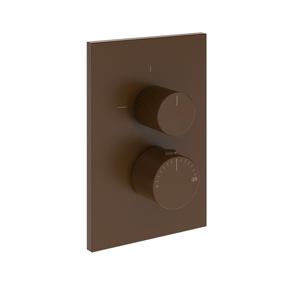 Gessi Inverso Rigato Thermostatic Mixer - 73533 Bathroom Accessories GESSI