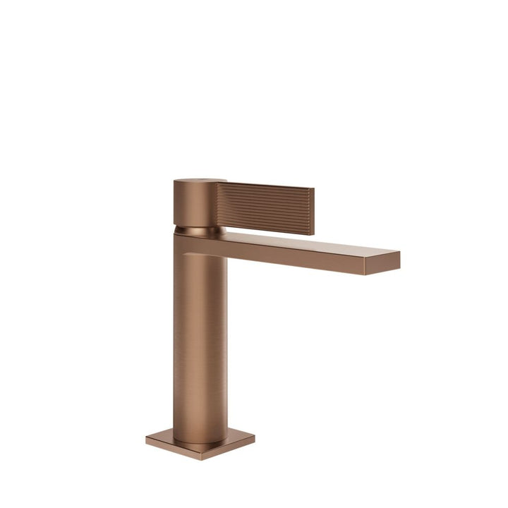 Gessi Inverso Rigato Basin Mixer - 73551 Bathroom Accessories GESSI Copper Brushed PVD