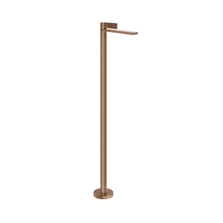Gessi Inverso Rigato Freestanding Basin Mixer- 73595 Bathroom Accessories GESSI Copper Brushed PVD