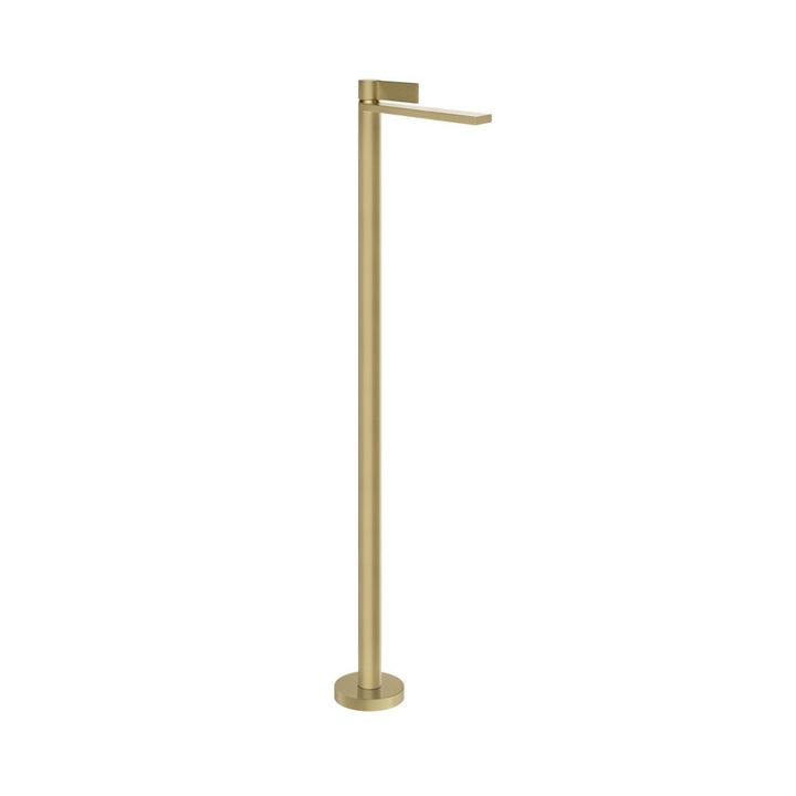 Gessi Inverso Rigato Freestanding Basin Mixer- 73595 Bathroom Accessories GESSI Brass Brushed PVD