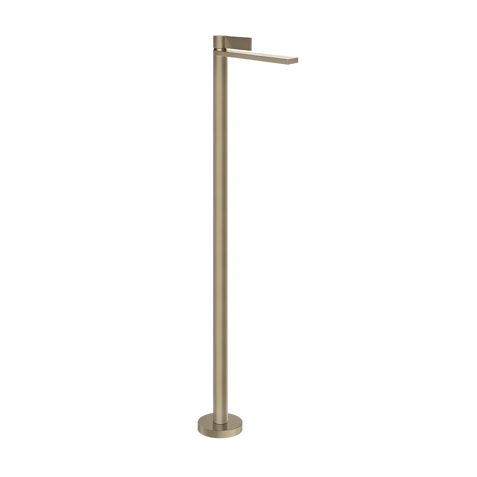 Gessi Inverso Rigato Freestanding Basin Mixer- 73595 Bathroom Accessories GESSI Finox Brushed Nickel