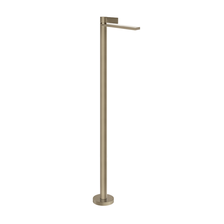 Gessi Inverso Rigato Freestanding Basin Mixer- 73595 Bathroom Accessories GESSI Finox Brushed Nickel