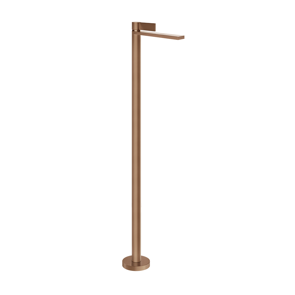 Gessi Inverso Rigato Freestanding Basin Mixer- 73595 Bathroom Accessories GESSI Copper Brushed PVD