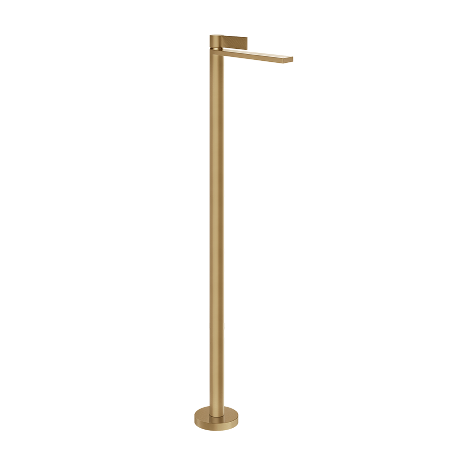 Gessi Inverso Rigato Freestanding Basin Mixer- 73595 Bathroom Accessories GESSI Warm Bronze Brushed PVD