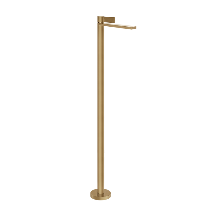 Gessi Inverso Rigato Freestanding Basin Mixer- 73595 Bathroom Accessories GESSI Warm Bronze Brushed PVD